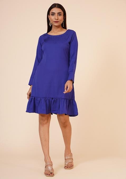 Dark Blue Georgette Dress