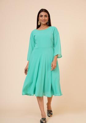 Spring Green Georgette Dress