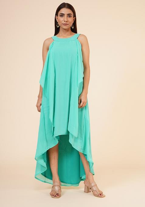 Spring Green Georgette Dress