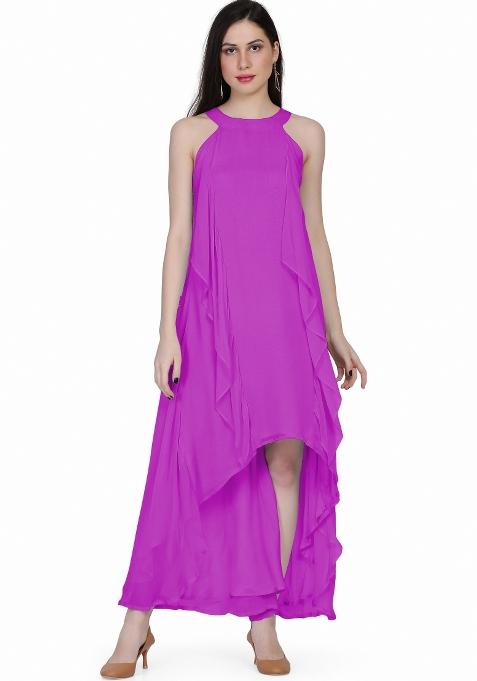 Mauve Georgette Dress