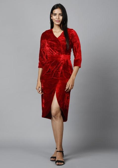 Red Velvet Dress