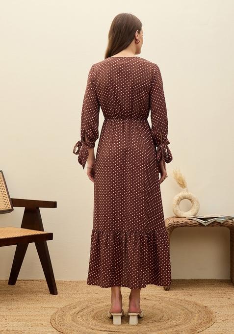 Brown Printed Summer Cool Dresses