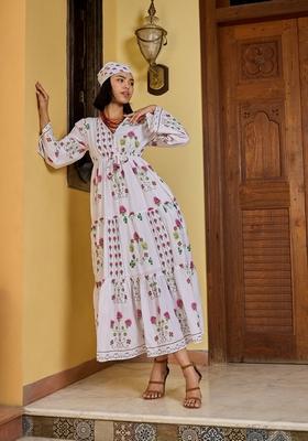 White Embroidered Cotton Dresses
