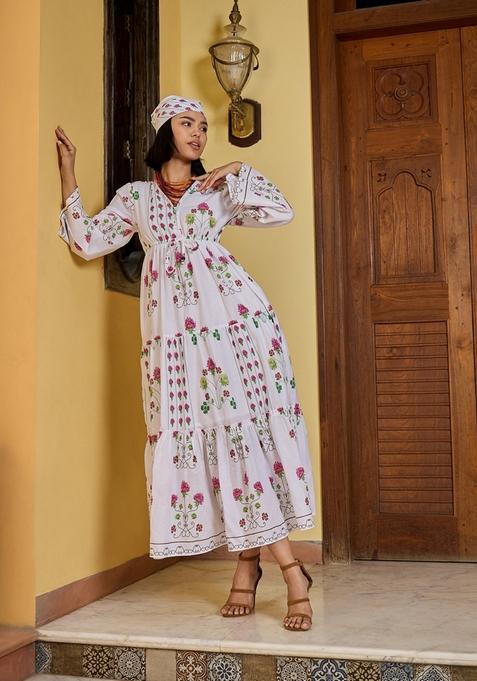 White Embroidered Cotton Dresses