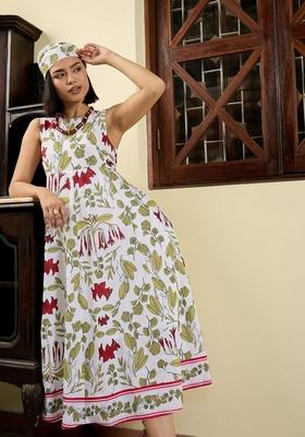 White Embroidered Cotton Dresses