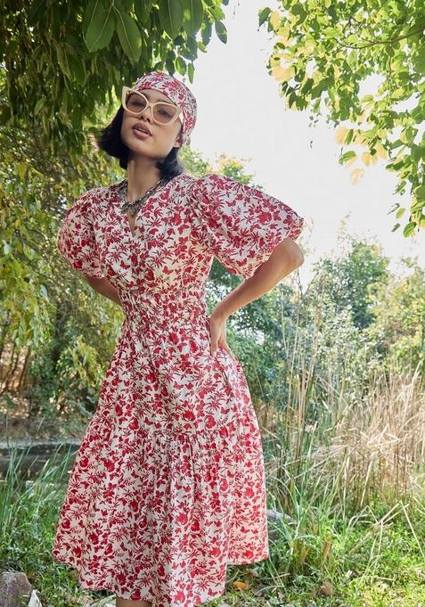 White Embroidered Cotton Dresses