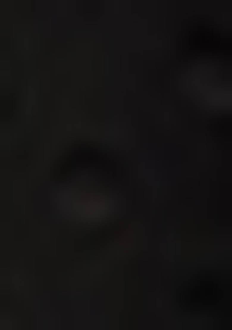 Black Embroidered Polyester Dresses