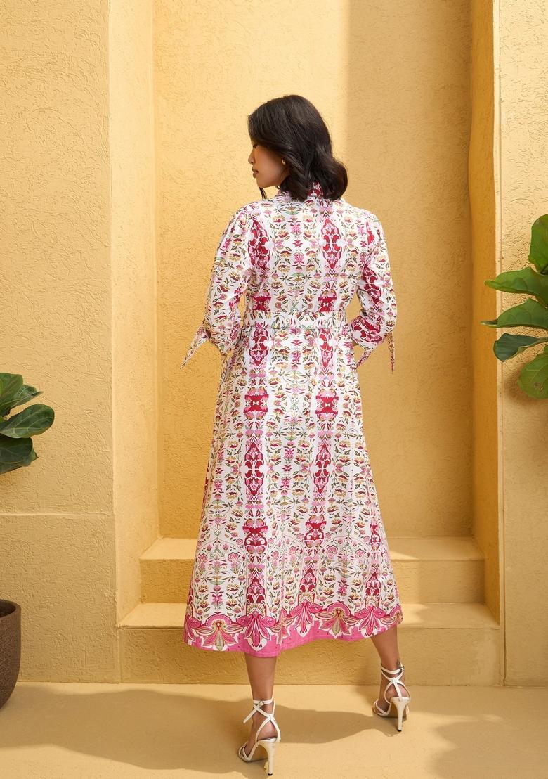 White Embroidered Cotton Dresses