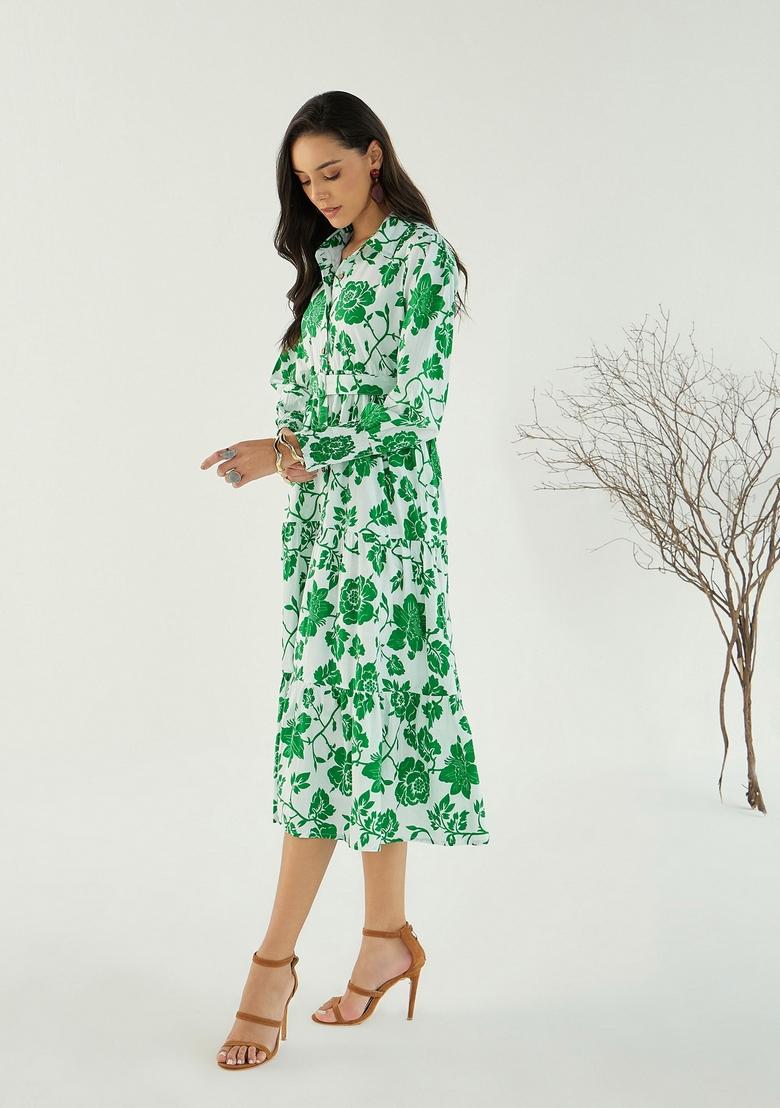 White Embroidered Cotton Dresses