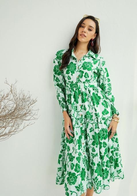 White Embroidered Cotton Dresses