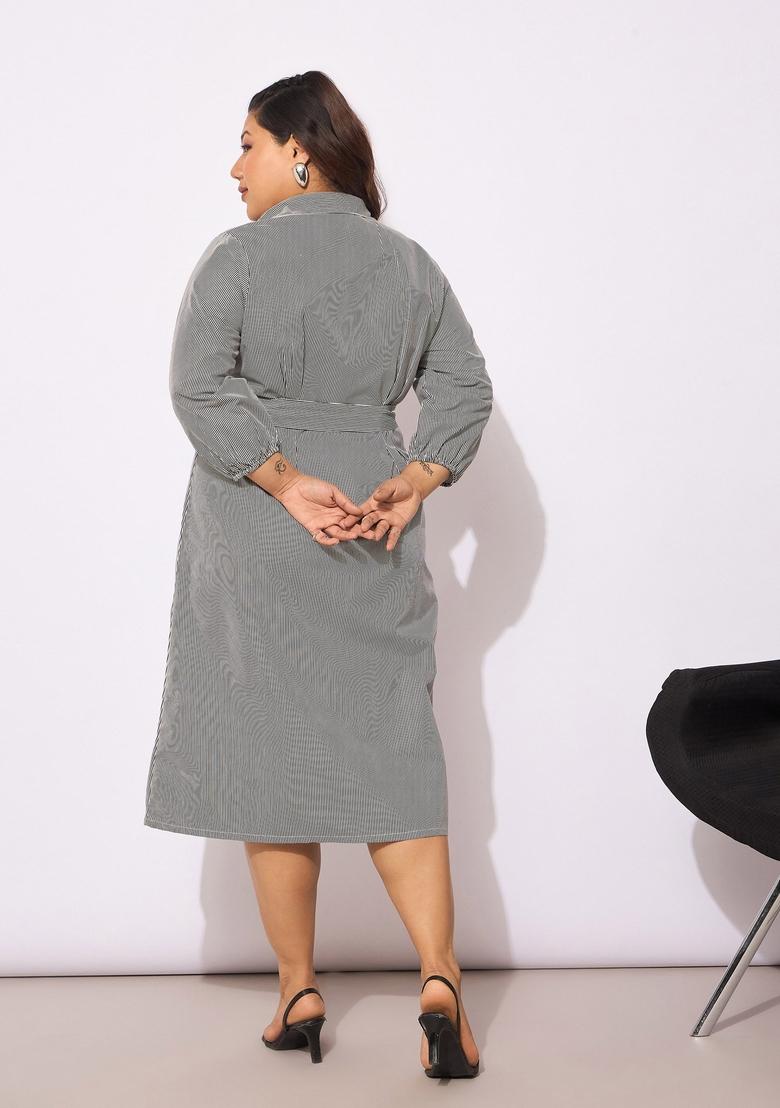 Black Embroidered Cotton Dresses