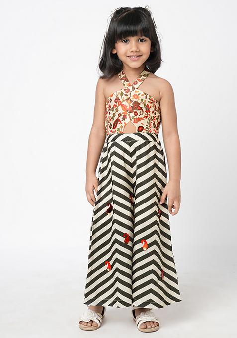 Yellow Digital Print Print Jumpsuit