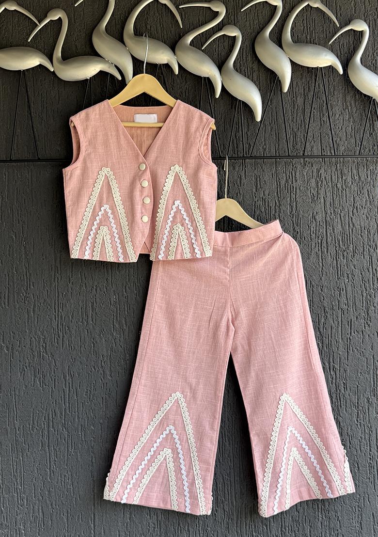 Pink Co Ord Set For Girls
