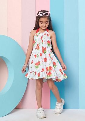 Blue Printed Cotton Dress