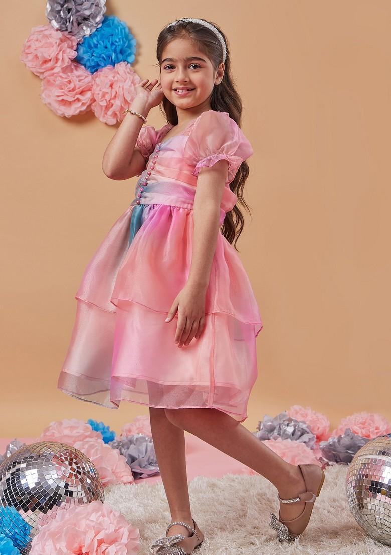 Multicolour Organza Dress