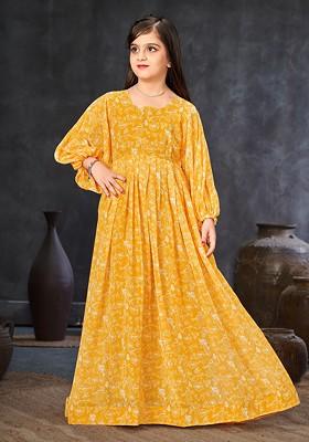 Orange Georgette Dress