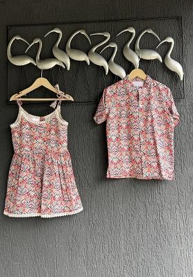 Multi Clour Strap Dress For Girls