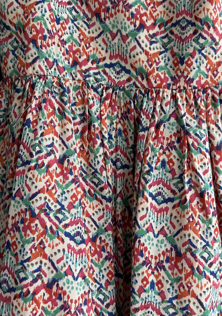 Multi Clour Strap Dress For Girls