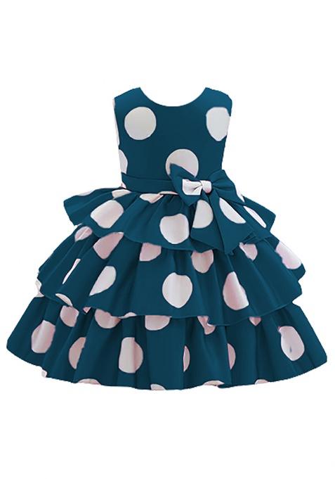 Rama Printed Cotton Dress For Girls