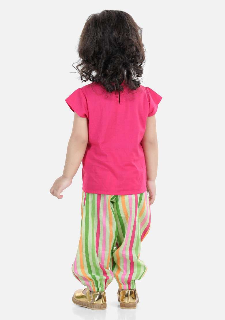 Pink Top With Pants (Set of 2) - Indya