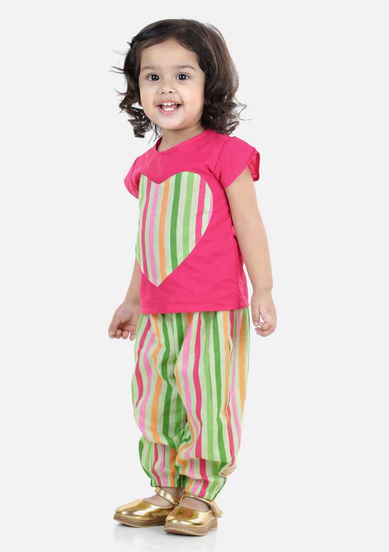 Pink Top With Pants (Set of 2) - Indya
