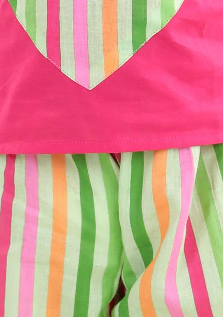 Pink Top With Pants (Set of 2) - Indya