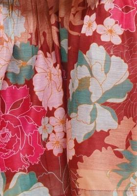 Maroon Printed  Rayon Sharara Set With Dupatta For Girls