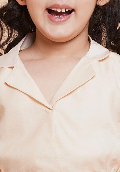 Pink Printed Lehenga With Blouse (Set of 2)