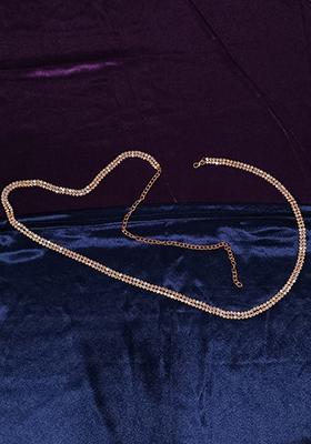 Gold Plated Stone Adorned Kamarband Waist Chain