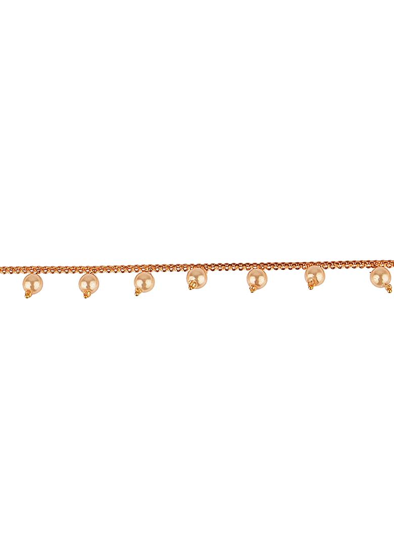 Gold Plated Pearl Kamarband Waist Chain - Indya