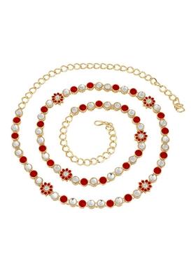 Gold Plated Traditional Ethnic Kundan And Stone Studded Adjustable Kamarband