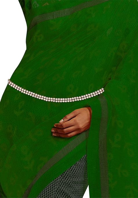 Gold Plated Traditional Ethnic Round Kundan Studded Adjustable