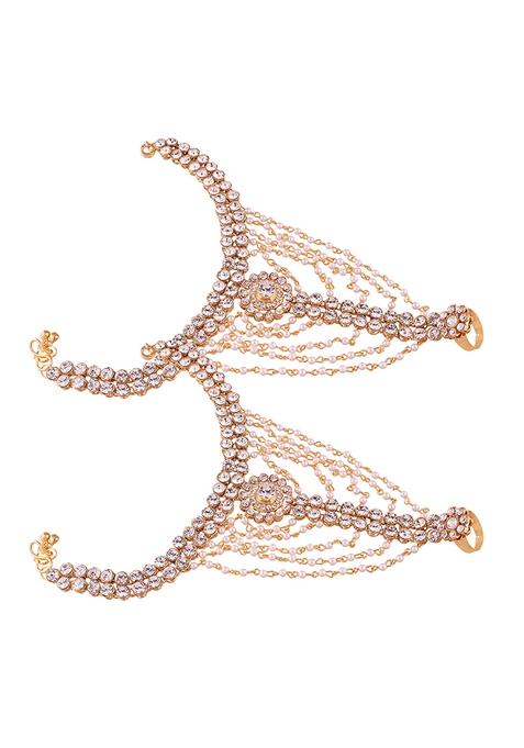 Gold Plated Traditional Kundan Payal Anklets