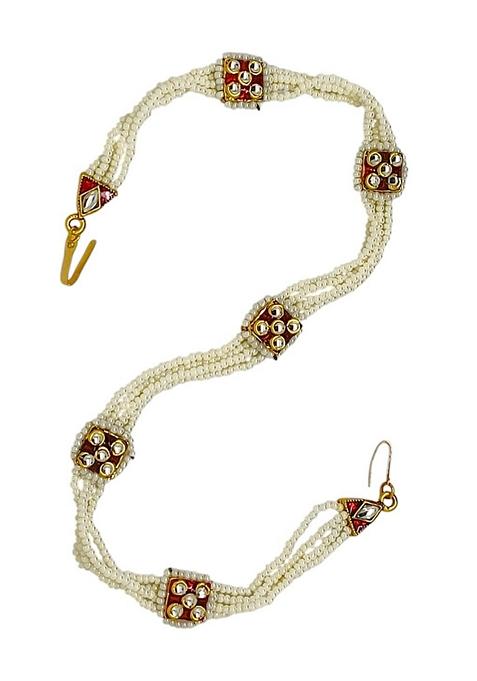 Gold Bead Studded Mathapatti