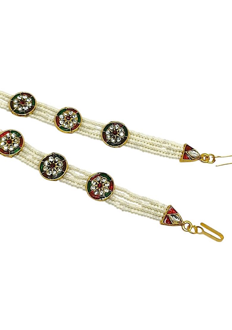 Gold Cz Stone Mathapatti - Indya