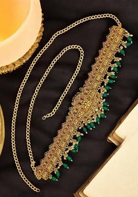 Gold Temple Design Kamarband