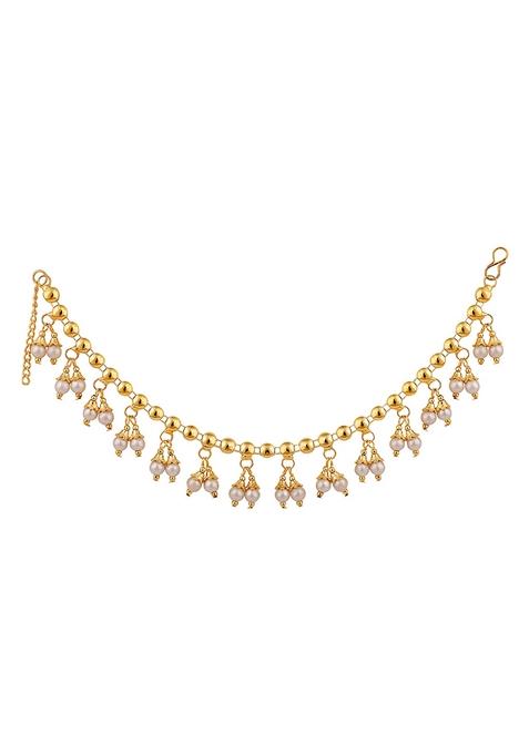 Gold Cubic Zirconia Anklets