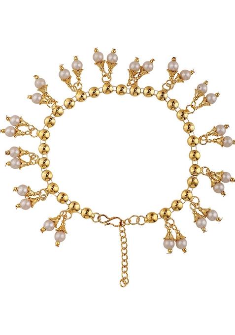 Gold Cubic Zirconia Anklets