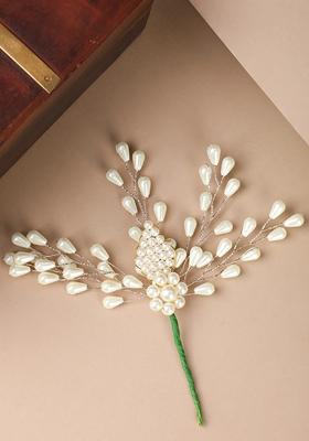White Pearl Hair Accessory
