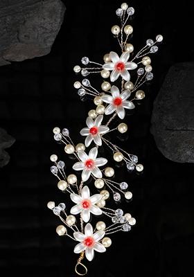 White Pearl Hair Accessory