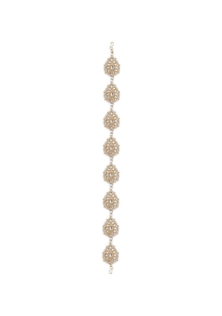 Gold Cubic Zirconia Matha Patti