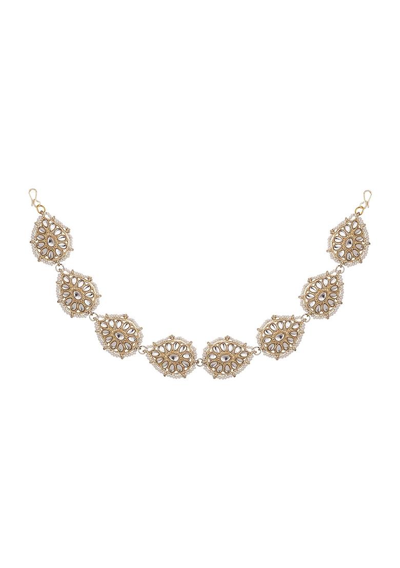 Gold Cubic Zirconia Matha Patti