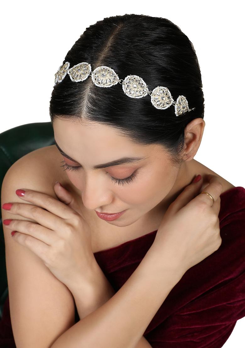 Gold Cubic Zirconia Matha Patti