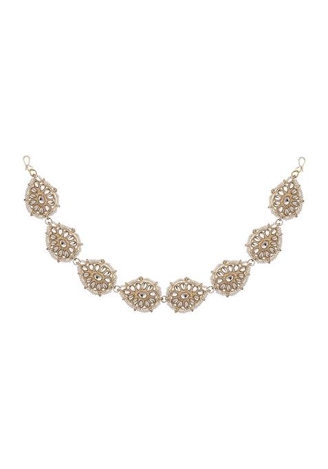 Gold Cubic Zirconia Matha Patti