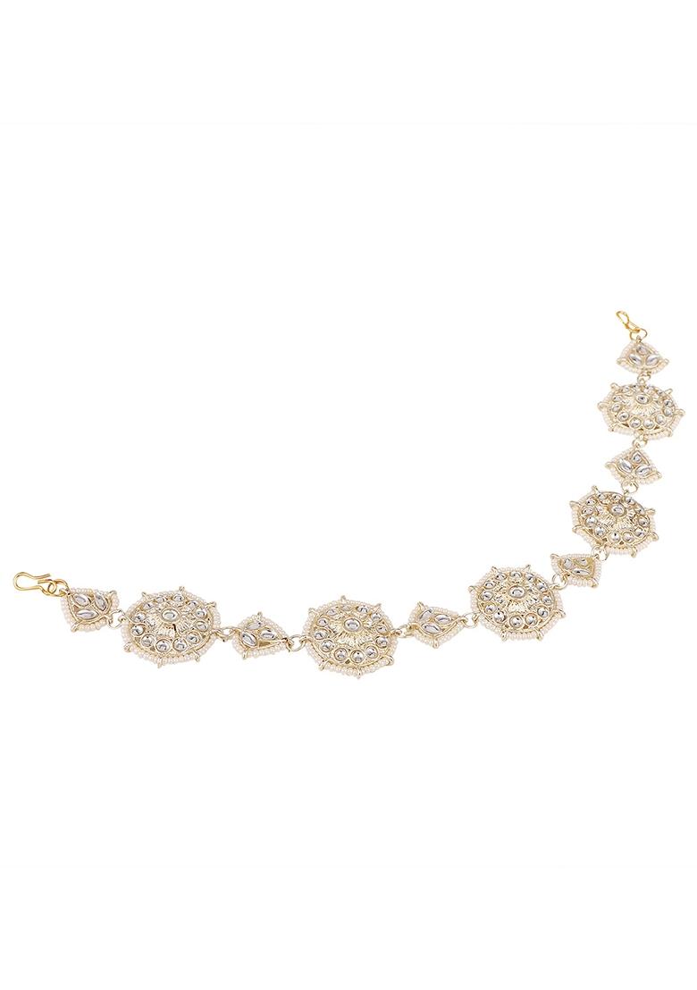 Gold Cubic Zirconia Matha Patti