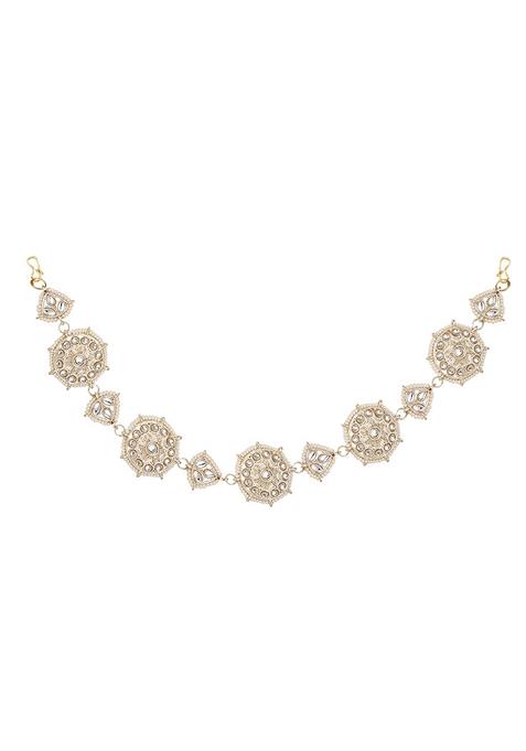 Gold Cubic Zirconia Matha Patti