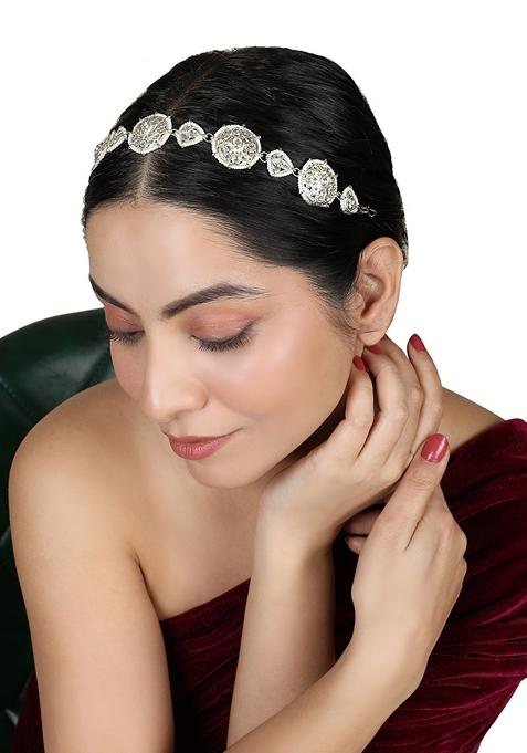 Gold Cubic Zirconia Matha Patti