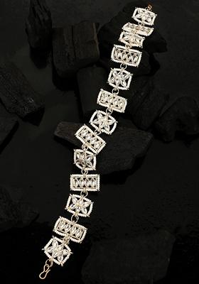 White Cubic Zirconia Matha Patti