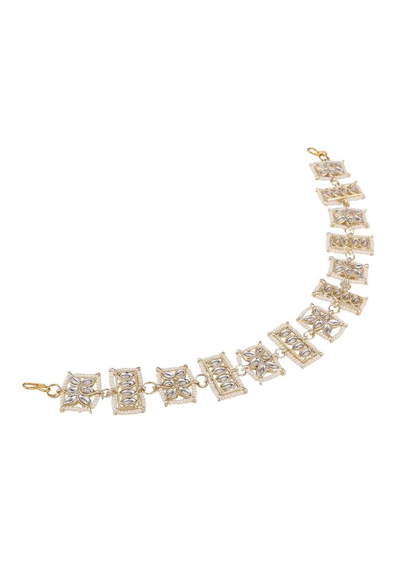 White Cubic Zirconia Matha Patti