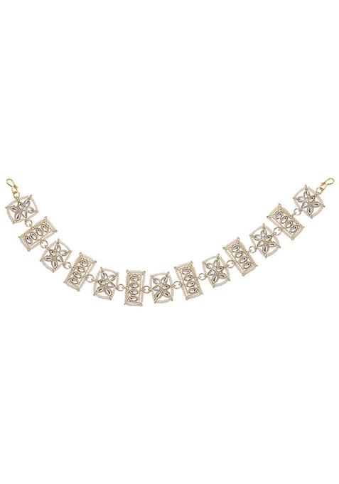 White Cubic Zirconia Matha Patti